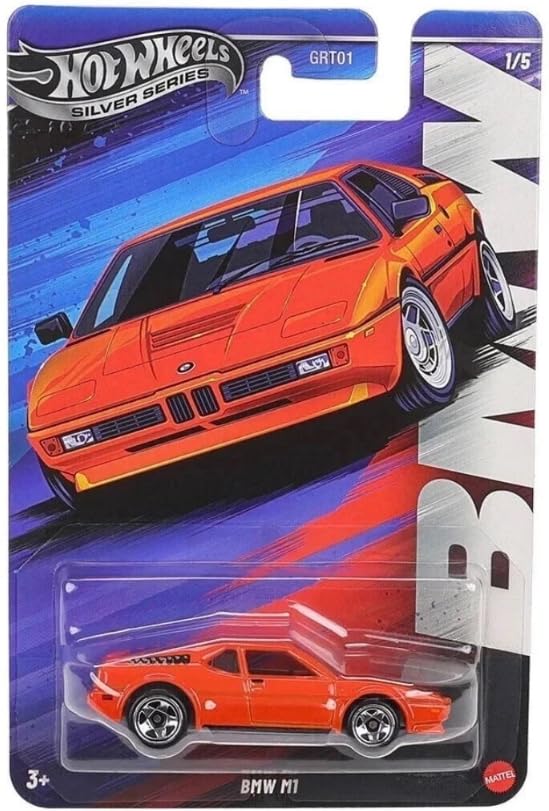 Hot Wheels BMW M1 naranja 1:64 escala miniatura 1