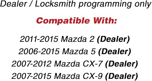Miniatura 4 de KeylessOption Llavero de repuesto para automóvil de entrada sin llave para BGBX1T478SKE125-01 (paquete de 2)