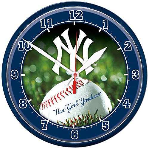 MLB 2935514 New York Yankees Round Wall Clock, 12.75