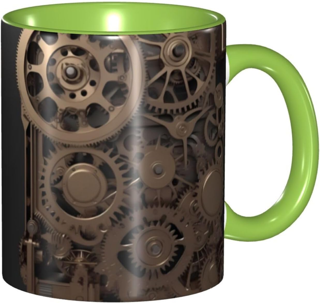 Personalised Custom Mug Steampunk Mechanical Gears Coffee Cups with Handle Tea Cups for Hot Drinks Friend 330ml