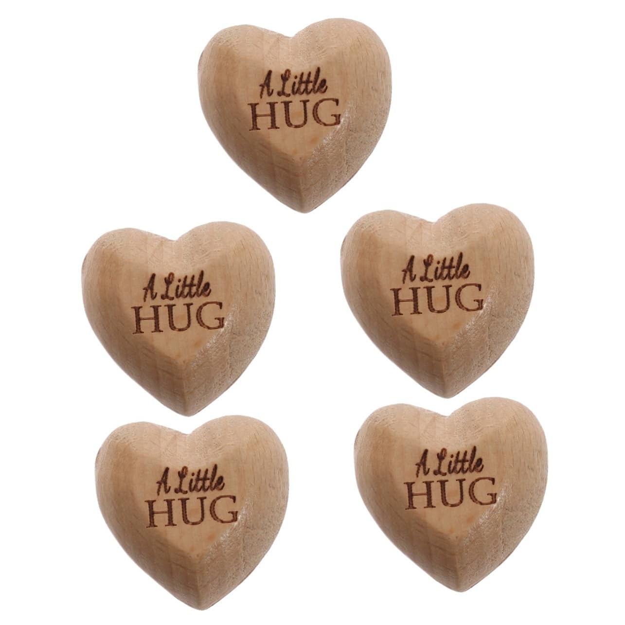 Garneck 5 Pz Ornamento a Forma Di Cuore Amore Statua Del Cuore Topper Da Scrivania Decorazioni Per Sale Da Casa L'amore è Una Porta Aperta Scultura Del Di Legno Ufficio Mini Regalo