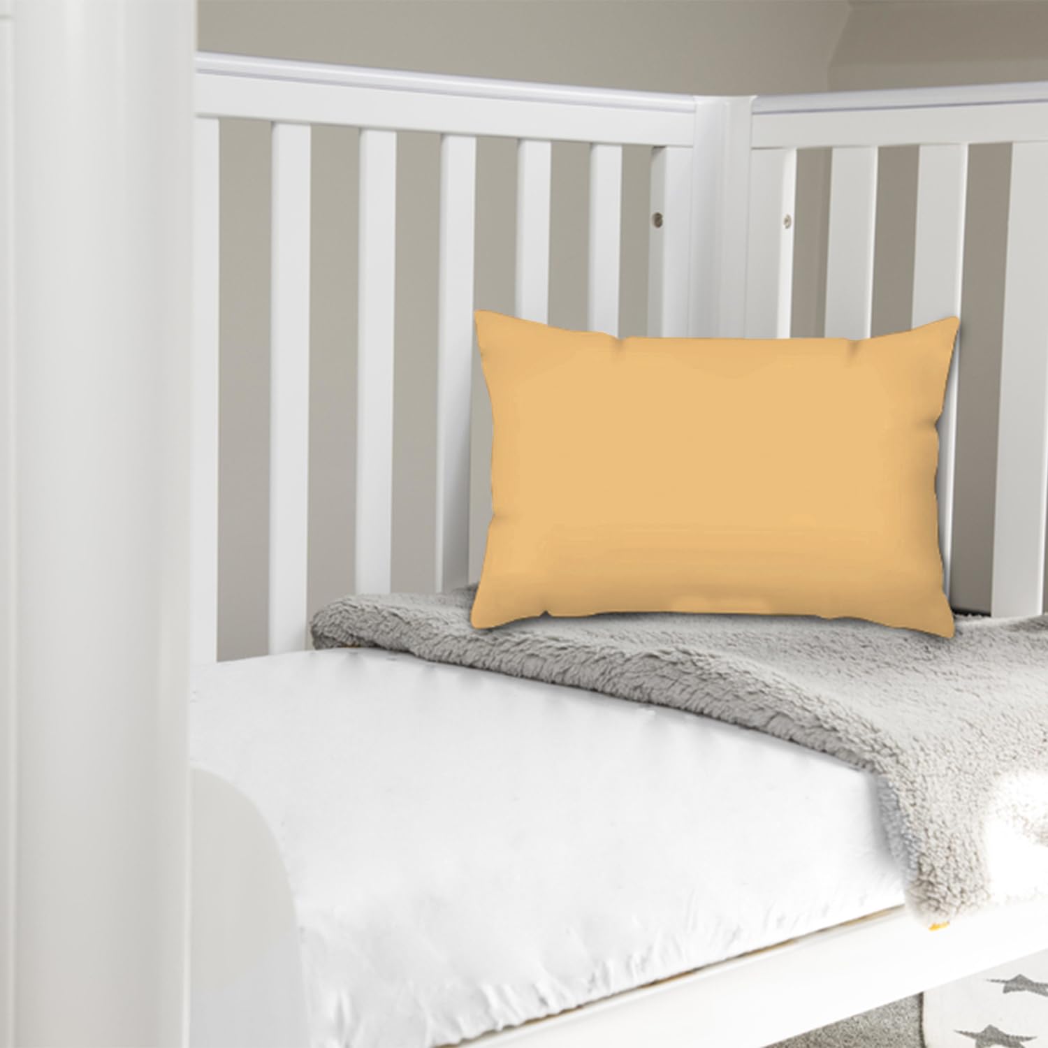 Pizuna Toddler Crib Pillow Cases 33x46cm Baby Blue, 2pc 400 Thread Count 100% Long Staple Cotton Luxurious Sateen Weave Baby Small Pillow Cases For Crib Bed By — view 35