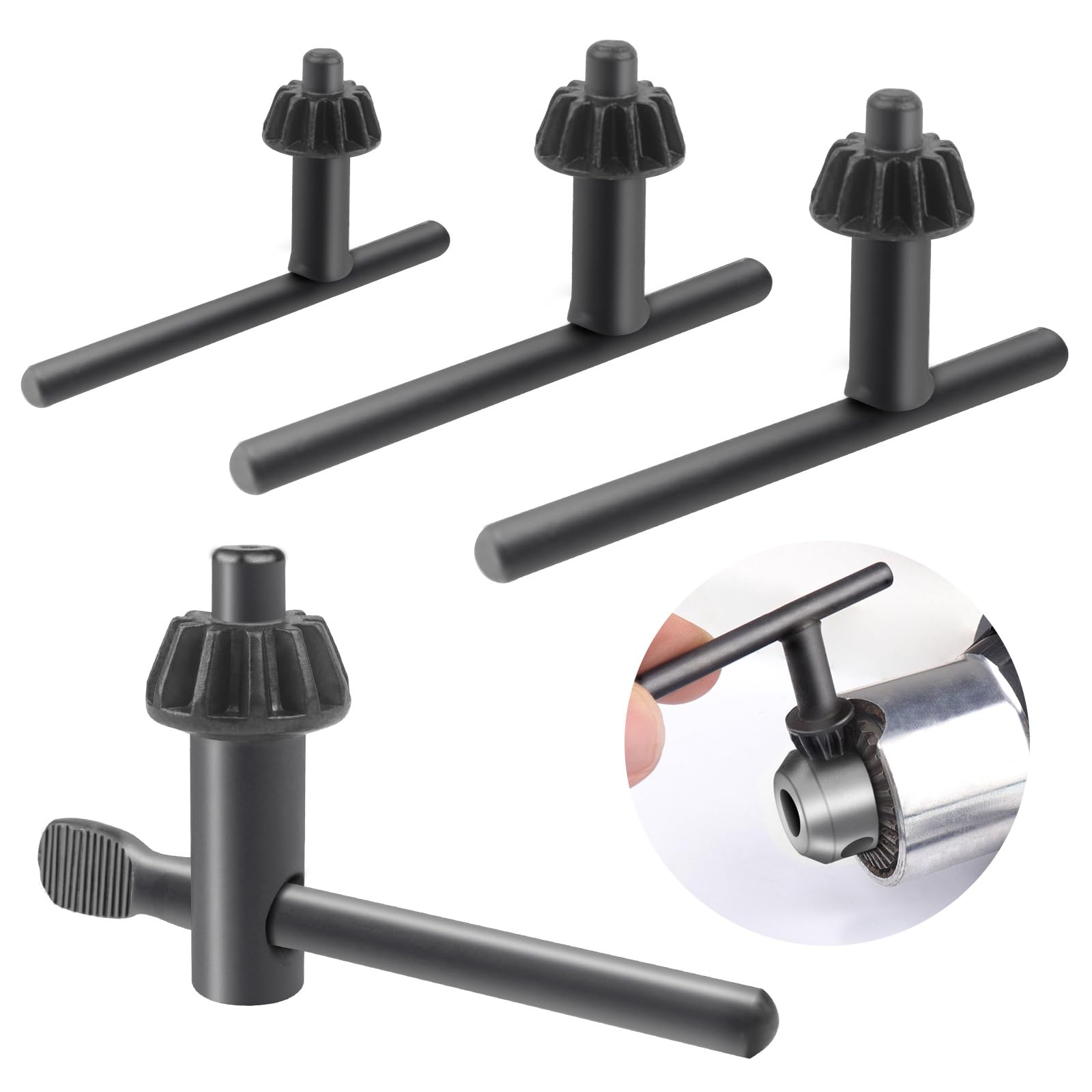ATOPLEE 4pcs taladro Chuck llave para taladro eléctrico sujeción de la herramienta [Chuck Diámetro: 20 mm / 10 mm / 13 mm / 16 mm]