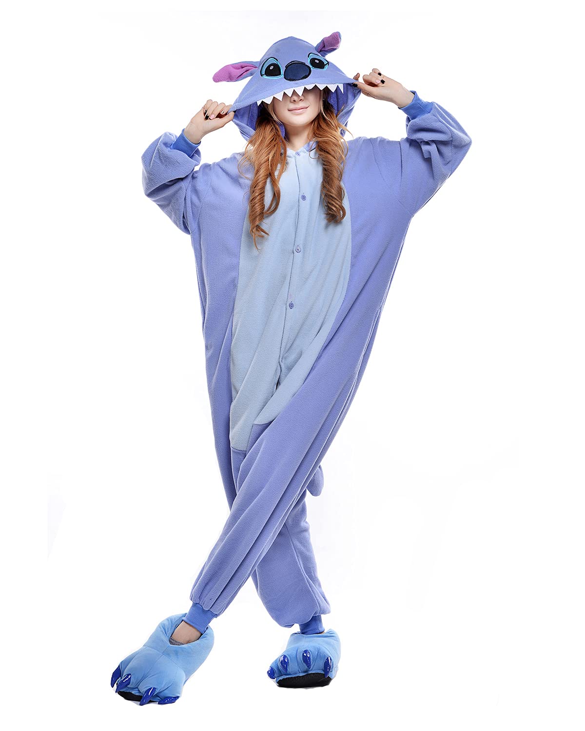 GONAAPUnisex Adult Onesie Pajamas Animal One Piece Costume Cosplay Sleepwear
