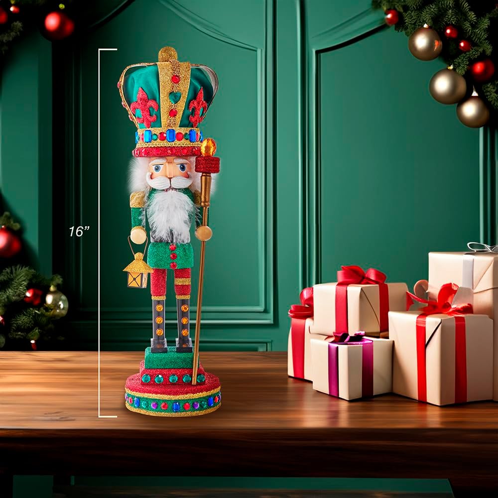Kurt Adler 16-Inch Hollywood Mardi Gras King Nutcracker