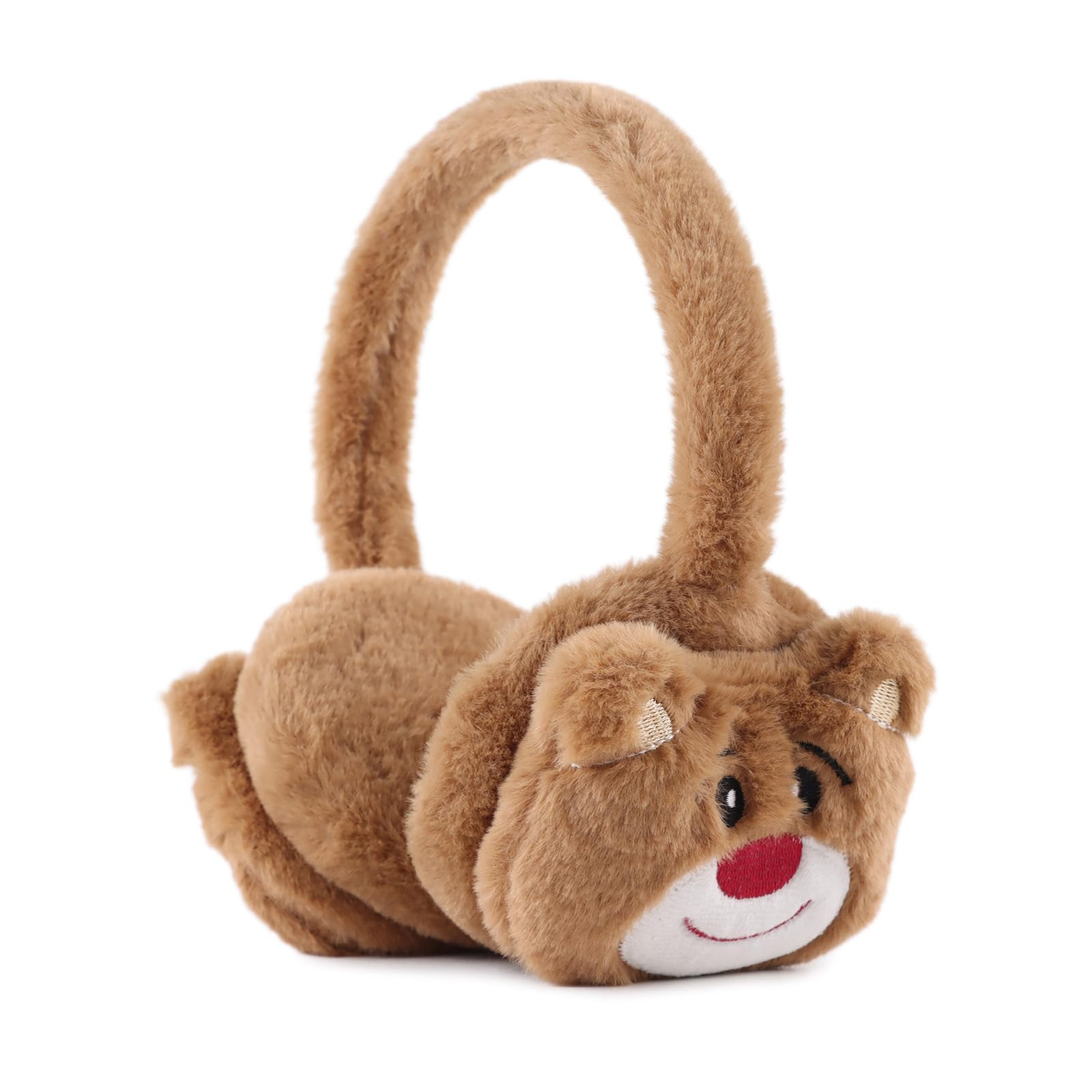 Peecabe Winter Kids Earmuffs Warm Girl Ear Muffs For Toddler with Cat Ears