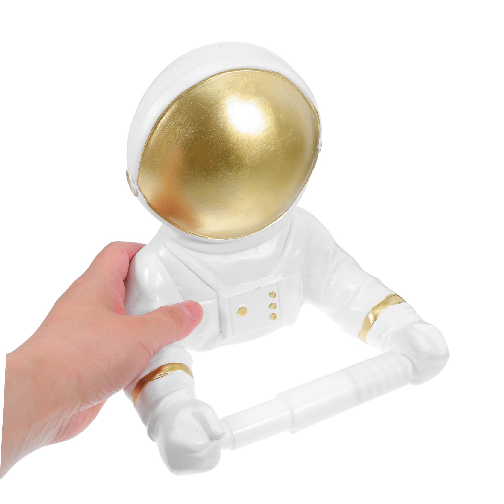Portarotolo Astronauta in Resina, da Muro, Leggero e Fori
