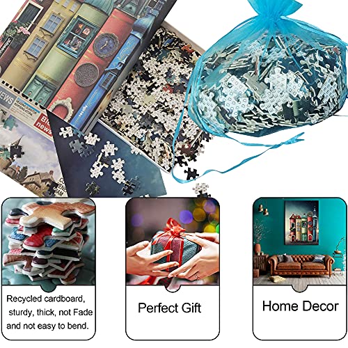 JMbeauuuty Puzzle Erwachsene 1000 Teile, Puzzle für Erwachsene und Kinder ab 14 Jahren, Farbenfrohes Legespiel - Der Bizarre Buchladen 70x50cm – Bild 5