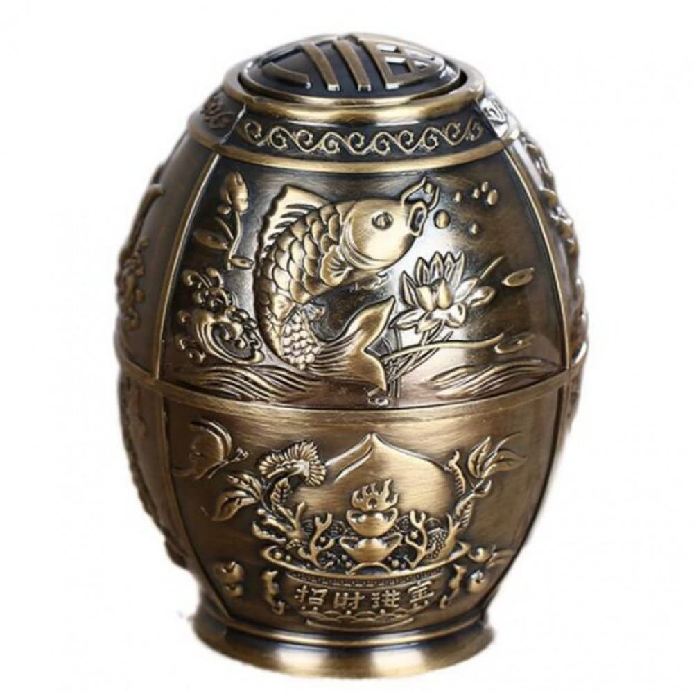 Luxylei Metal Toothpick Box Egg-shaped Toothpick Holder 3d Carving Toothpick Box Up Toothpick Box Automatic Toothpick Box