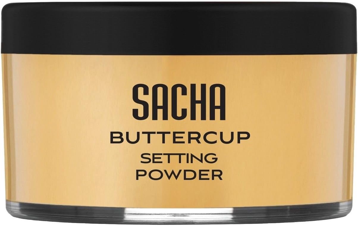Sacha Buttercup Setting Powder - Finely Milled and Flash-Friendly. 1oz (28g)