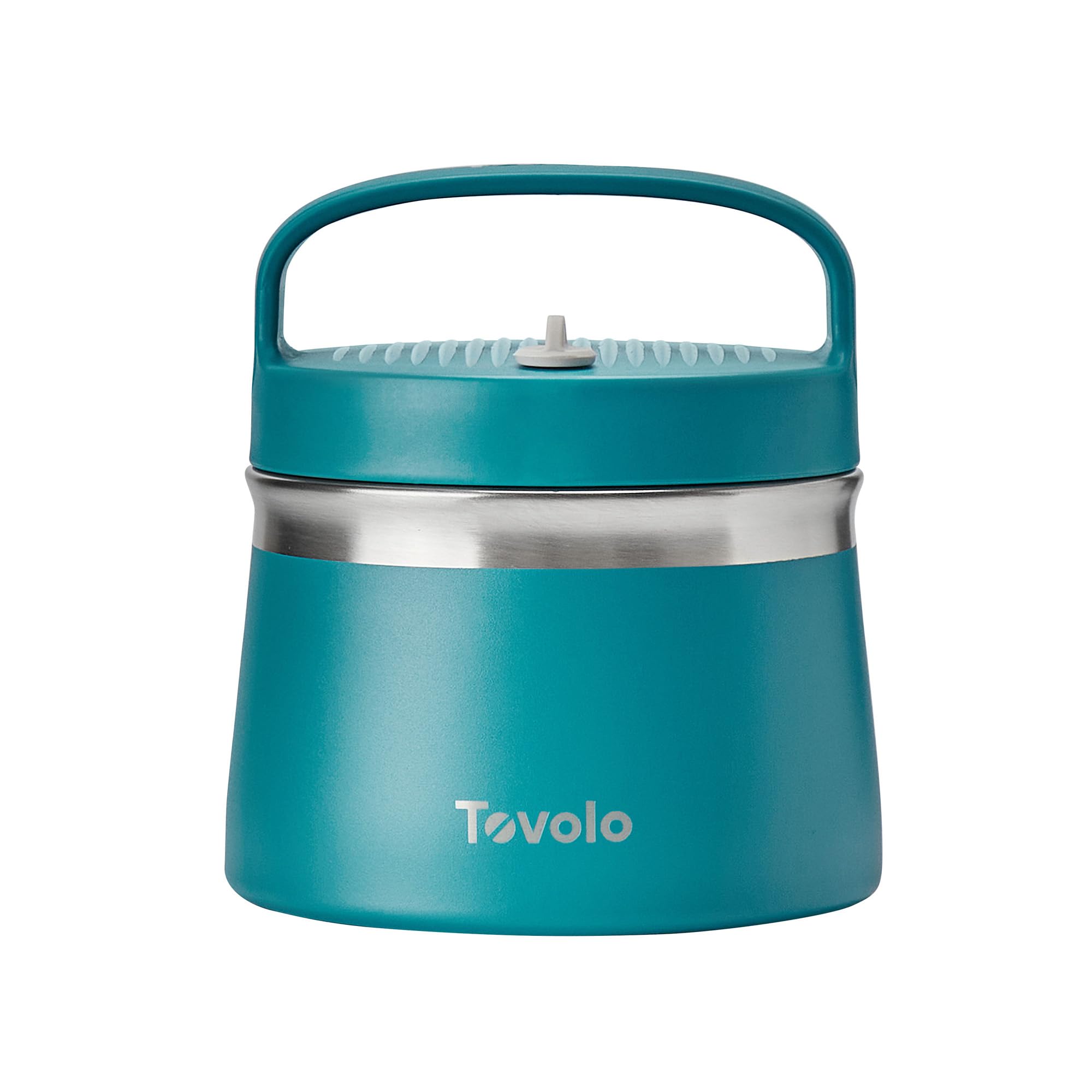 Tovolo Insulated Food Container for Hot and Cold Food 1 Quart Stainless Steel Thermos with Spill Proof Lid, Double Wall Vacuum Insulated Travel Jar,