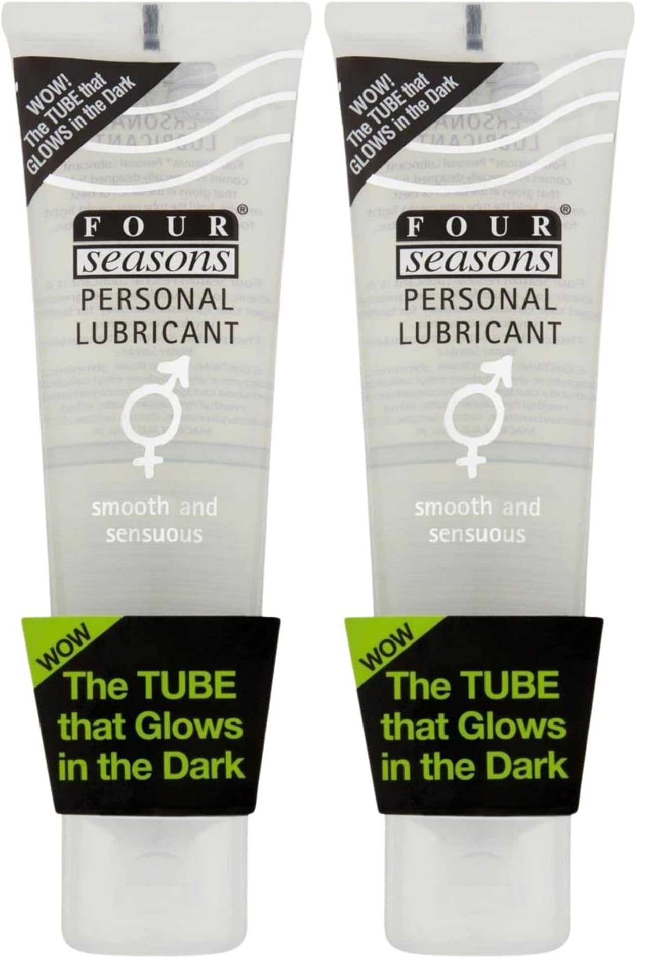 Four Seasons Lubricant Glow N Dark Tube 100ml (Pack of 2) - 100 ml (Pack of 2)
