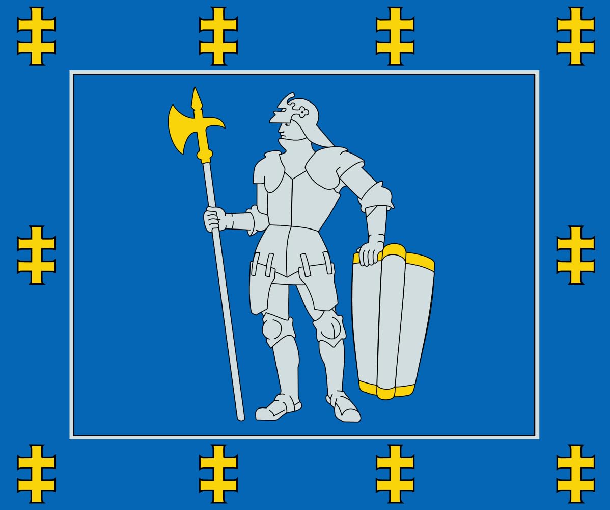 Drapeau Alytus County Alytus County Lithuania - Grand pavillon officiel lithuanien