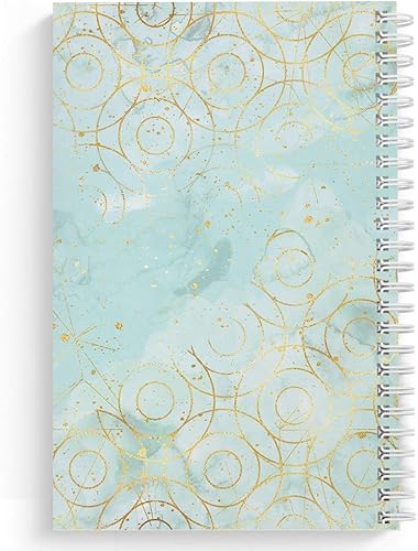 Miniatura 2 de Golden Waters Cuaderno personalizado con tapa blanda laminada, 120 páginas del papel seleccionado, coloque espiral plana de alambre. Tamaño 5.5" x
