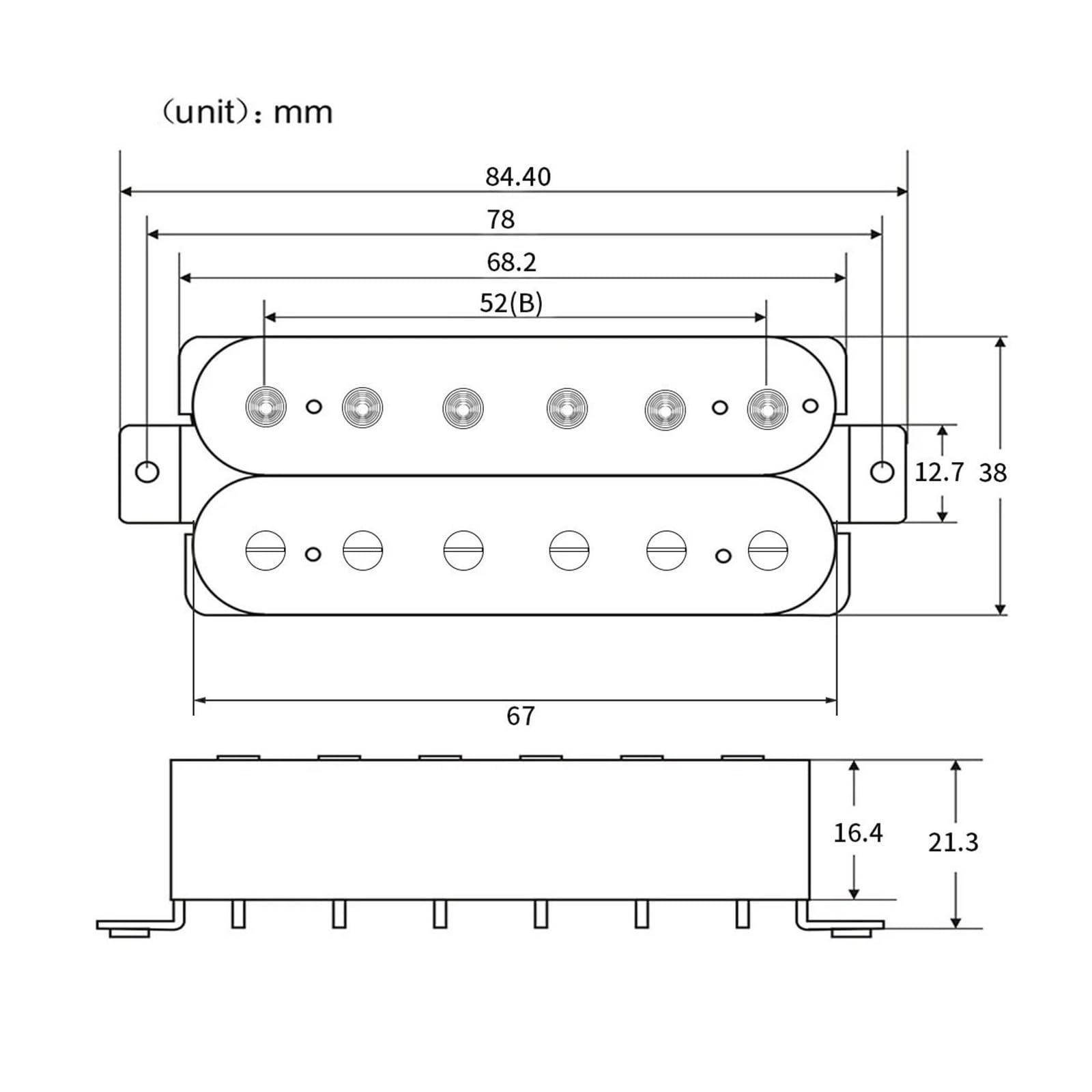 Kit Di Accessori Per Strumenti Con Pickup A Bobina Singola O Doppia Per Chitarra Acustica Professionale In Ceramica(3/4)