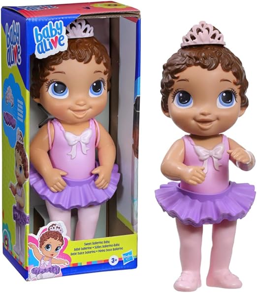 La Muñeca Lili Pelicula Completa Cuevana 3 Baby Alive Hasbro, Bebé Dulce Bailarina, Incluye 1 Muñeca Bailarina de 26.5 Centímetros con Accesorio para Niñas o Niños de 3 Años en Adelante + Muñeca Bebé Dulce Bailarina - Morado -