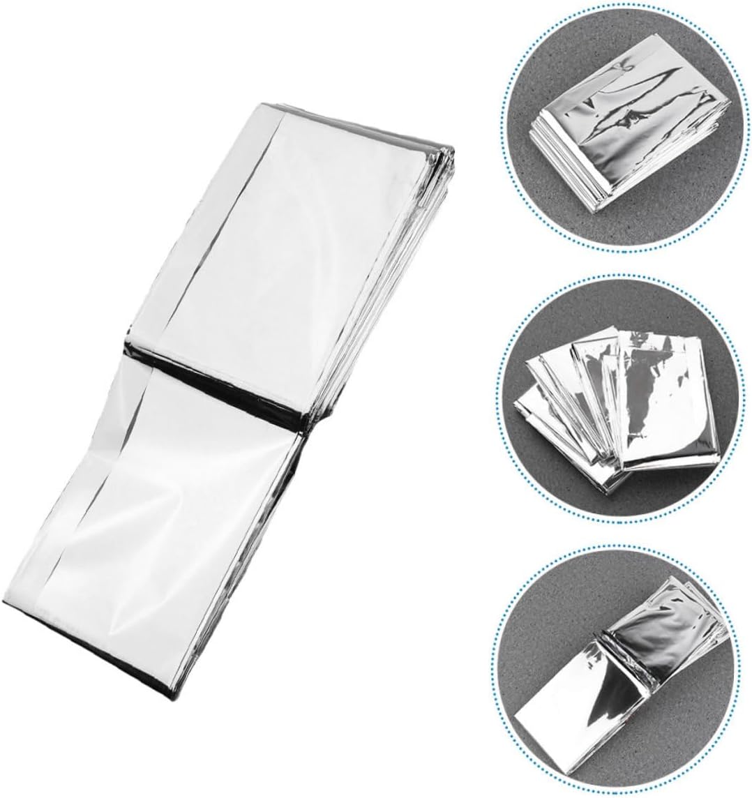 ORFOFE 6pcs Reflective Garden Film for Plant Growth Sturdy Greenhouse Cover Emergency Frost Protection Double-Sided Silver Gardening Tool