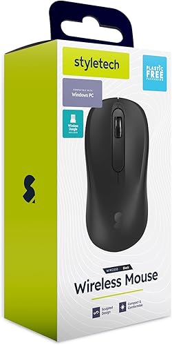 styletech Souris sans Fil silencieuse pour PC & Mac - Noir
