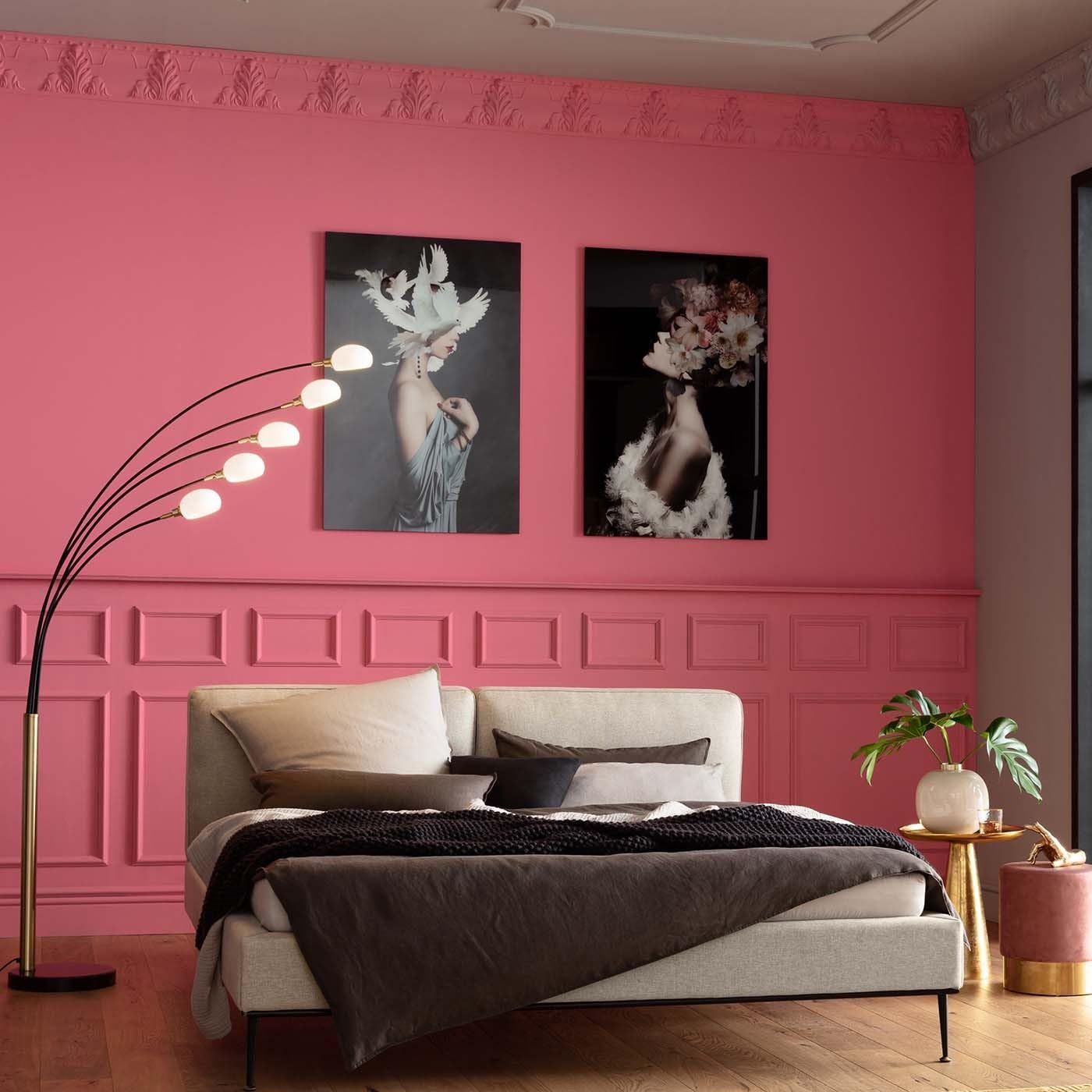 Tableau Sur Verre 80x120cm - Contour Femme - Décoration Murale Moderne ARTTOR