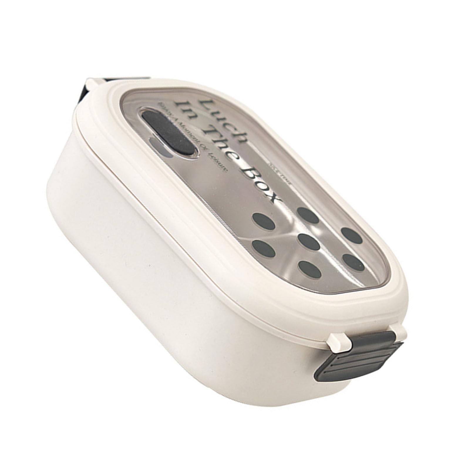 SIXRUN 2 Scomparti Lunch Box, Acciaio Inox Mantenimento del Calore (Dot)