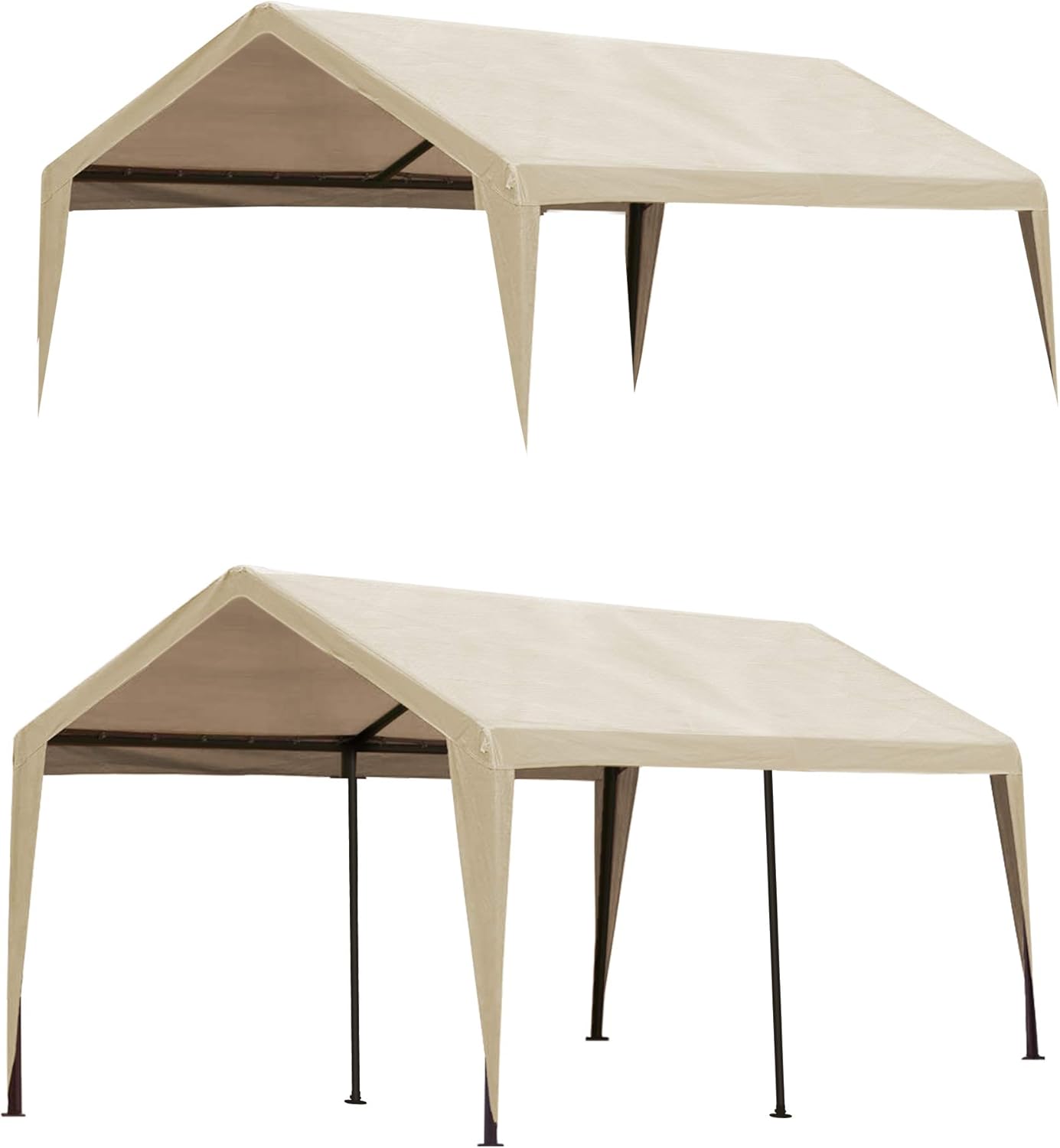 Abba Patio 10 x 20Feet Carport Replacement Top Canopy Cover for Garage