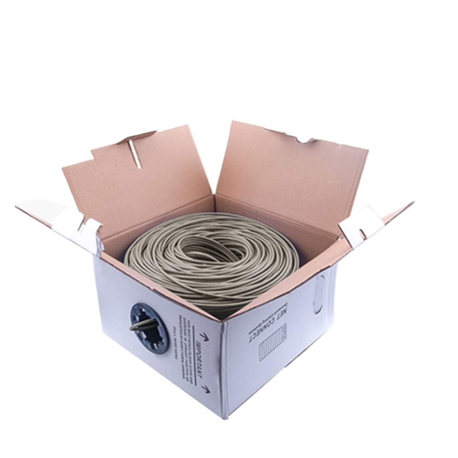 Cavo LAN Internet RJ45 Cat5e Cavo di cablaggio di rete SFTP Cavo patch Ethernet a doppia schermatura Adatto for cavi di installazione in case, cavi di computer, fabbriche e altri luoghi ( Color : Gray
