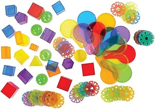 Kaplan Early Learning Toddler Light Table Discovery Set - 84 Colorful Uniquely Shaped Pieces for Color and Shape Recognition