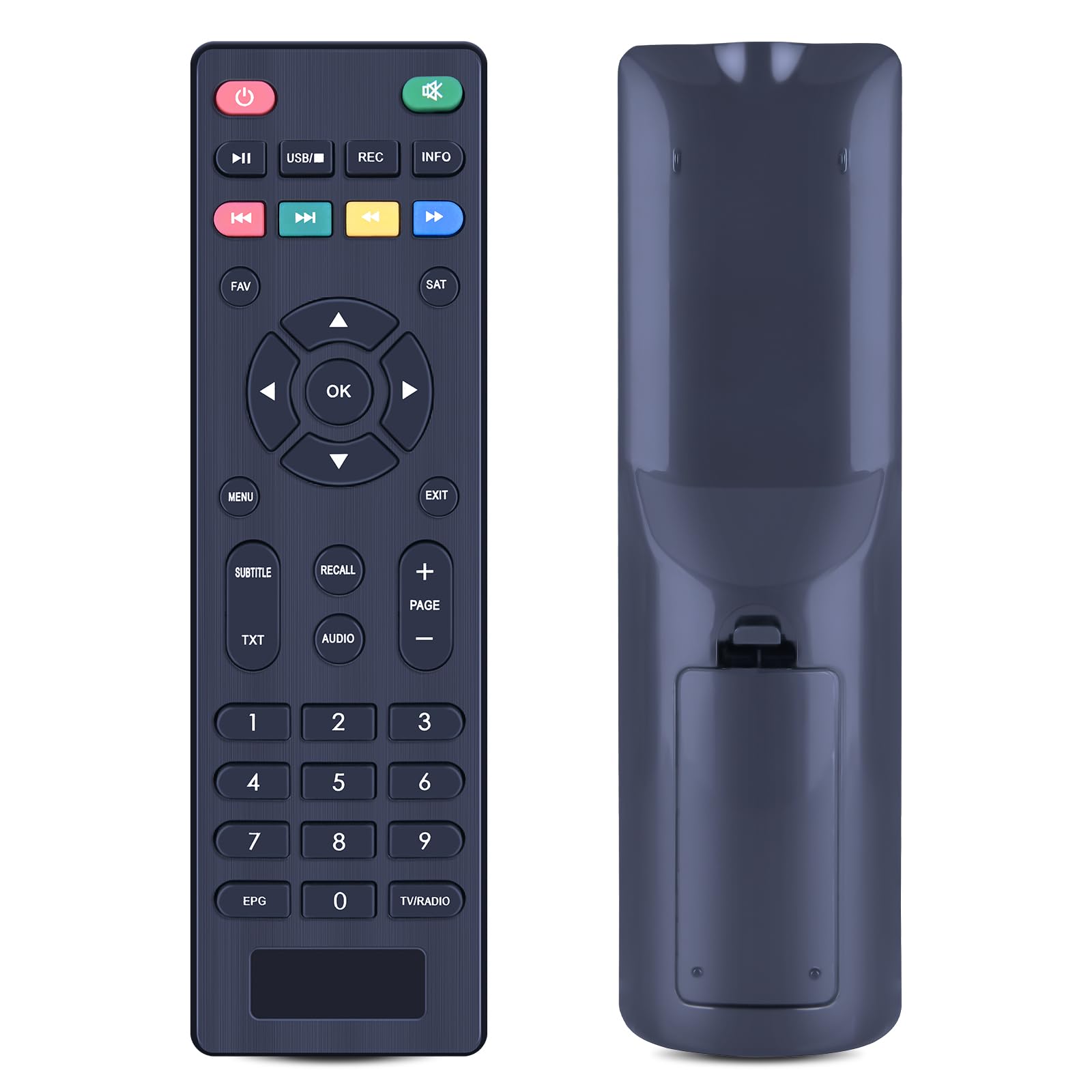 TCNOUMT Universal HDTV Remote Control G-RCU-023 Replacement for Opticum AX300 AX300plus X300S AX-150 Anadol HD 200 + 777 Mini + 222 Pro + 222S Medastar COMAG HD10 + HD45 + KT1045 HD HDTV Sat Receiver