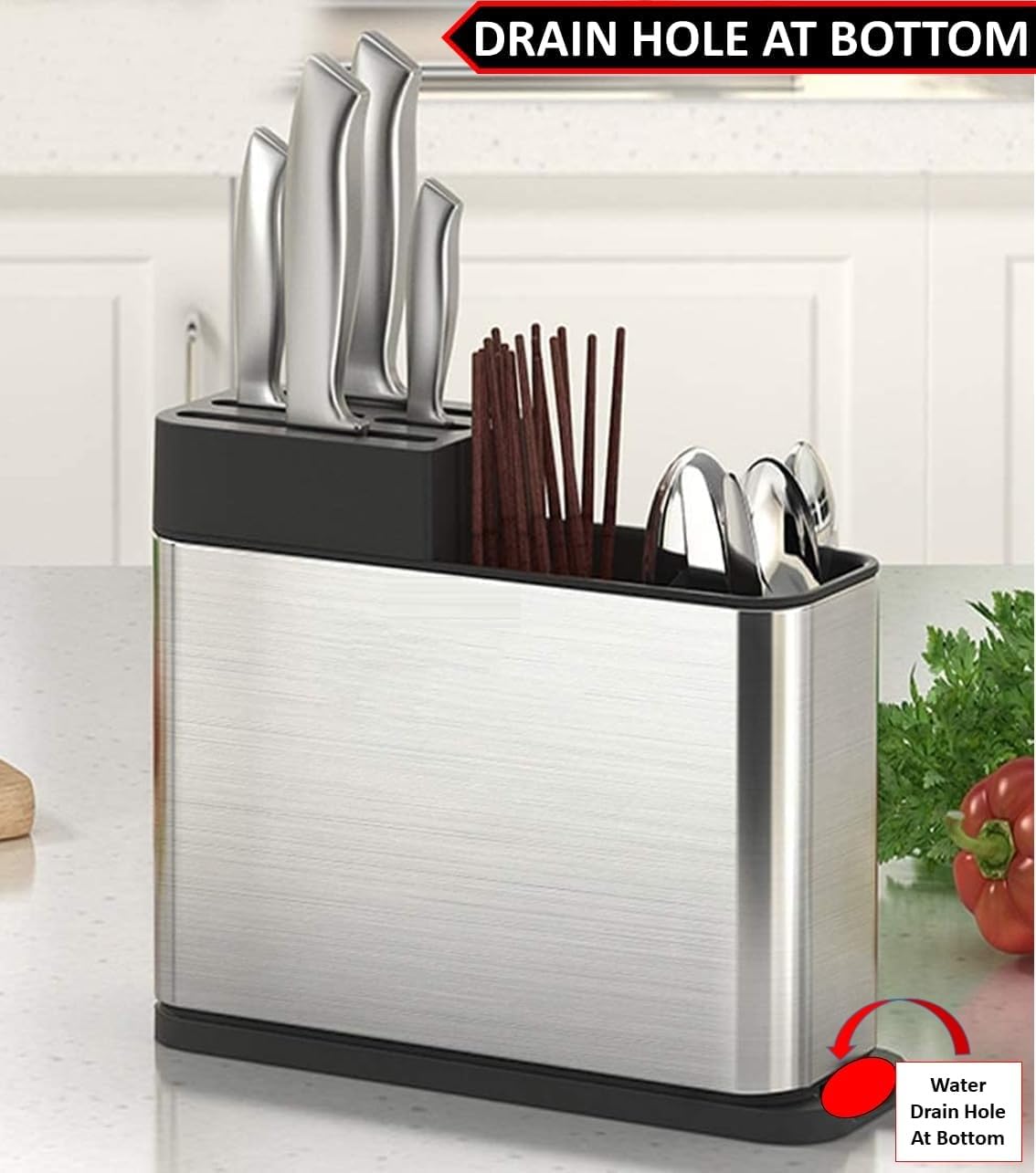 Openja Knife & Cutlery Holder - Sink Organizer -6