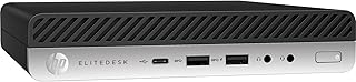 HP EliteDesk 800 G3 Mini Business Desktop PC Intel Quad-Core i5-6500T up to 3.1G,16G DDR4,256G SSD,VGA,DP Port,Windows 10 Professional 64 Bit-Multi-Language-English/Spanish (Renewed)