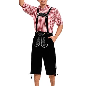 Amazon.com: Men's Bib Jumpsuit Beer Carnival Capris Overalls