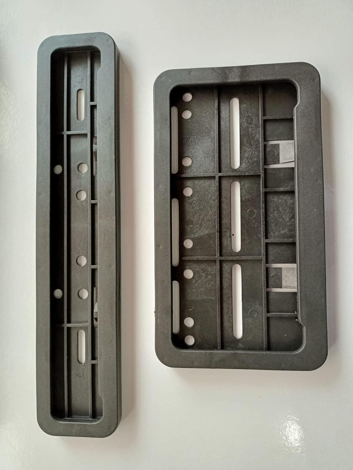 Number Plate Frame STARWAY FINE Edge for Bike Set of 2 Bottom Big Cutting for Custom Name STICKERING
