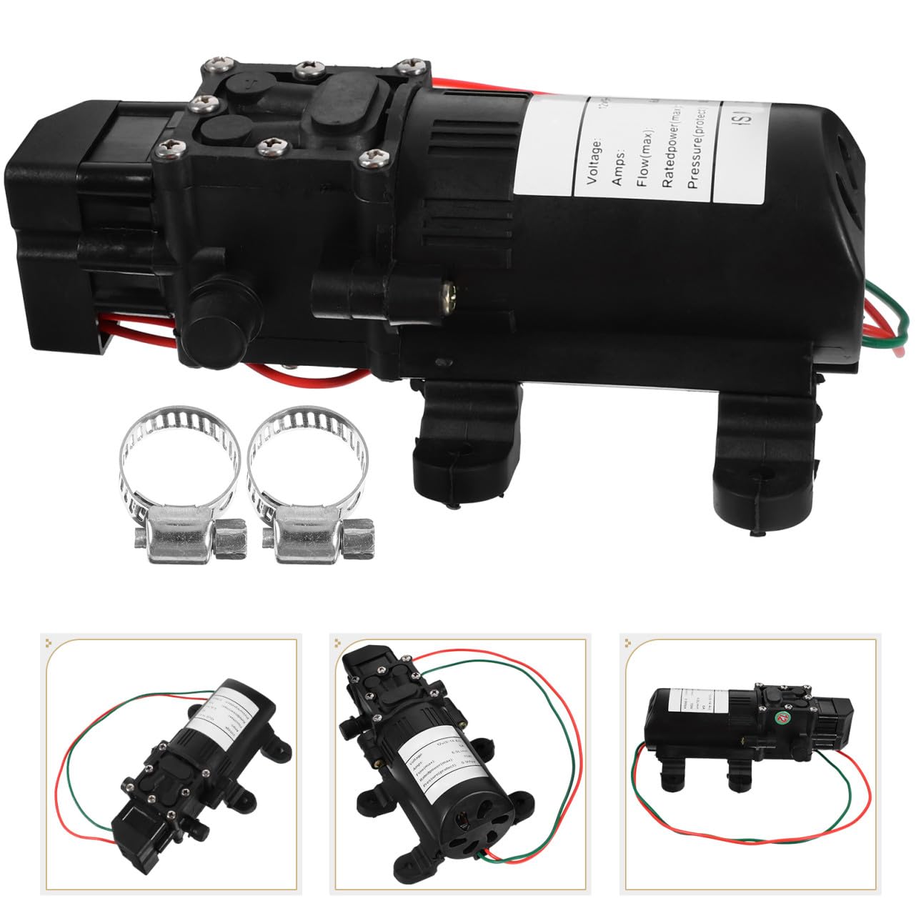 Bomba de Diafragma 12 V 70 W 6 L/Reinicio Automático