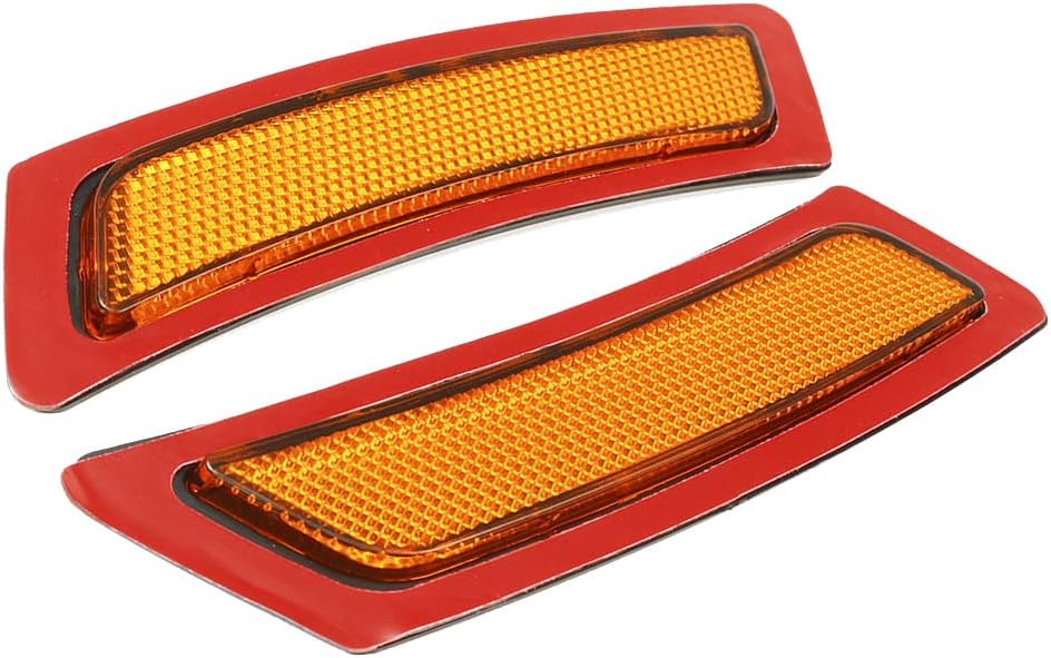 Front Bumper Side Marker Lights Reflector Compatible with 2011-2016 BMW F10/F11 5 Series 528i 528ix 535i 550i(Amber Lens)
