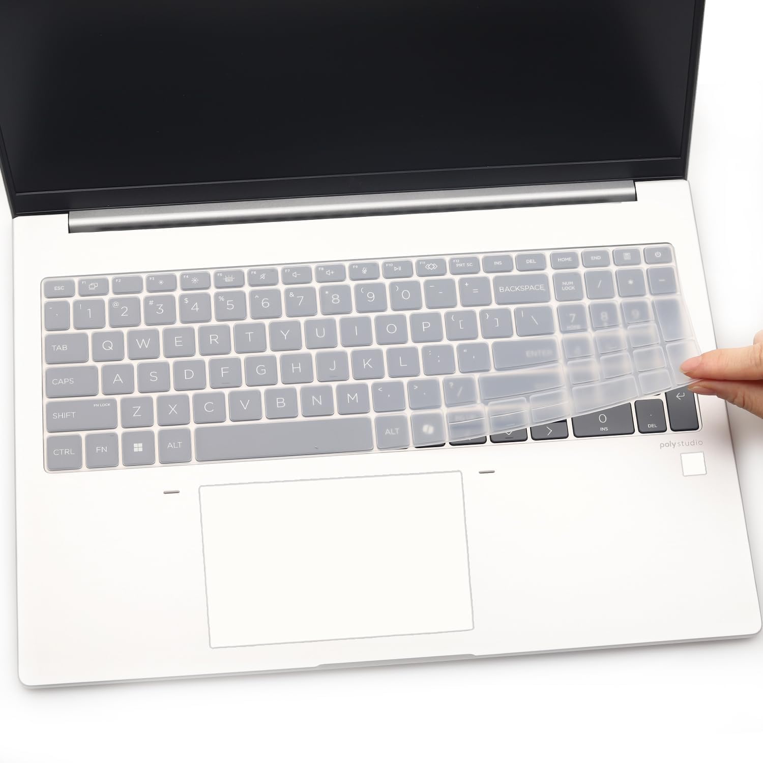 RAYA Silicone Keyboard Cover for HP ZBook 8 G1i / HP ZBook X G1i 16inch Laptops (Transparent)