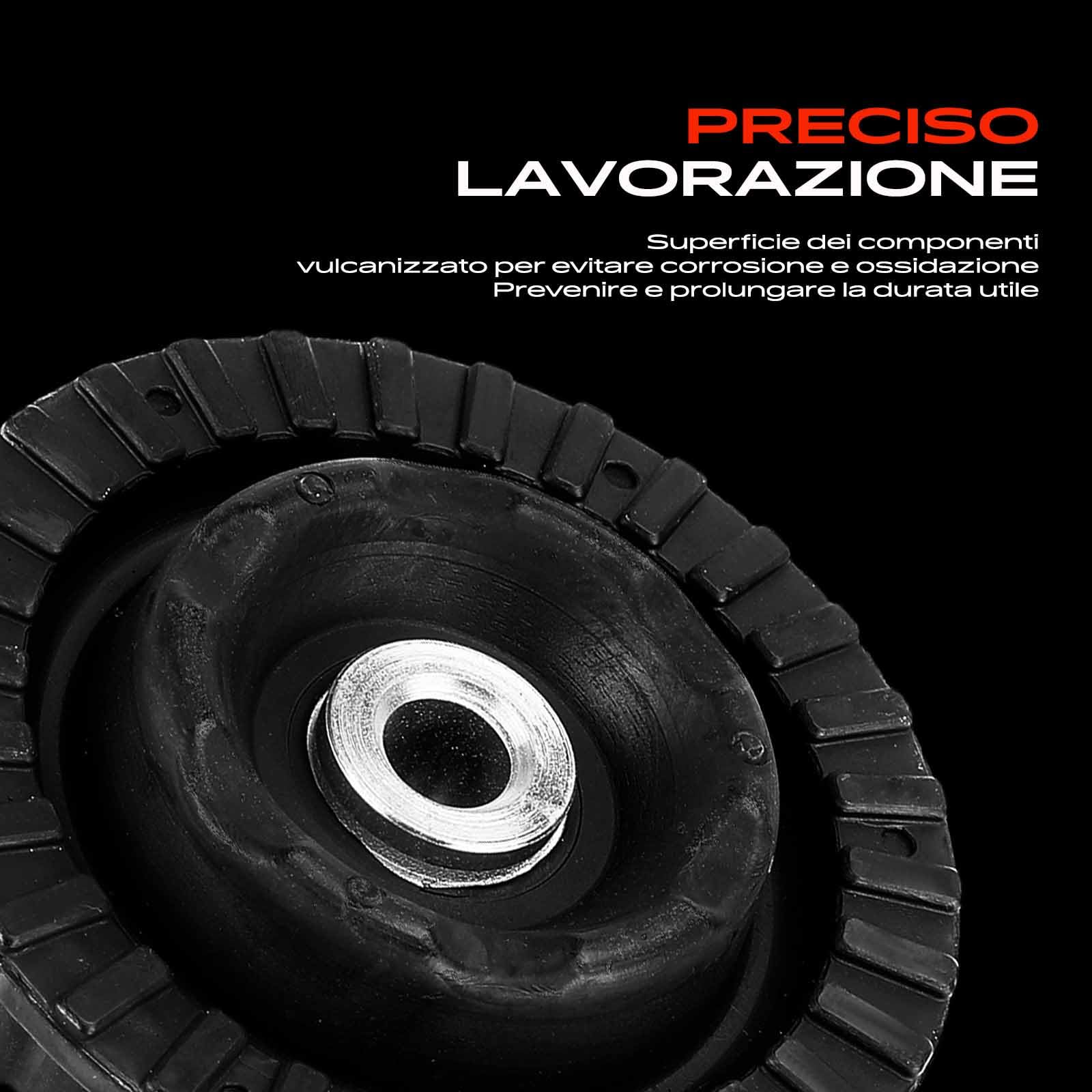 Frankberg 2x Cuscinetti a cupola Cuscinetto di supporto ammortizzatore Anteriore sinistro Destro Compatibile con 147 937 1.6L-3.2L 2001-2010 156 932 1.6L-3.2L 1997-2005 156 Sportwagon 932 166 SM2005