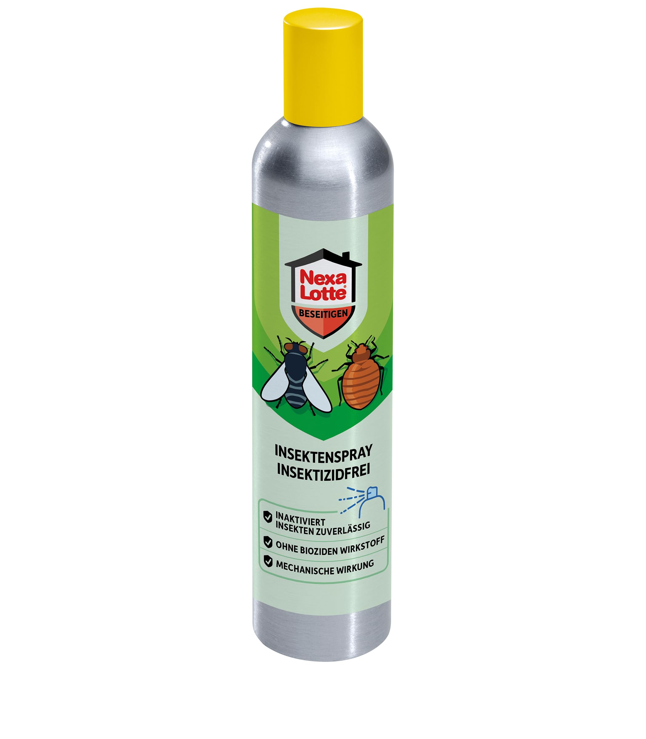 Nexa Lotte Insektenspray insektizidfrei, 300 ml - gegen lästige Insekten wie Fliegen, Wespen, Mücken, Ameisen, Flöhe und Bettwanzen