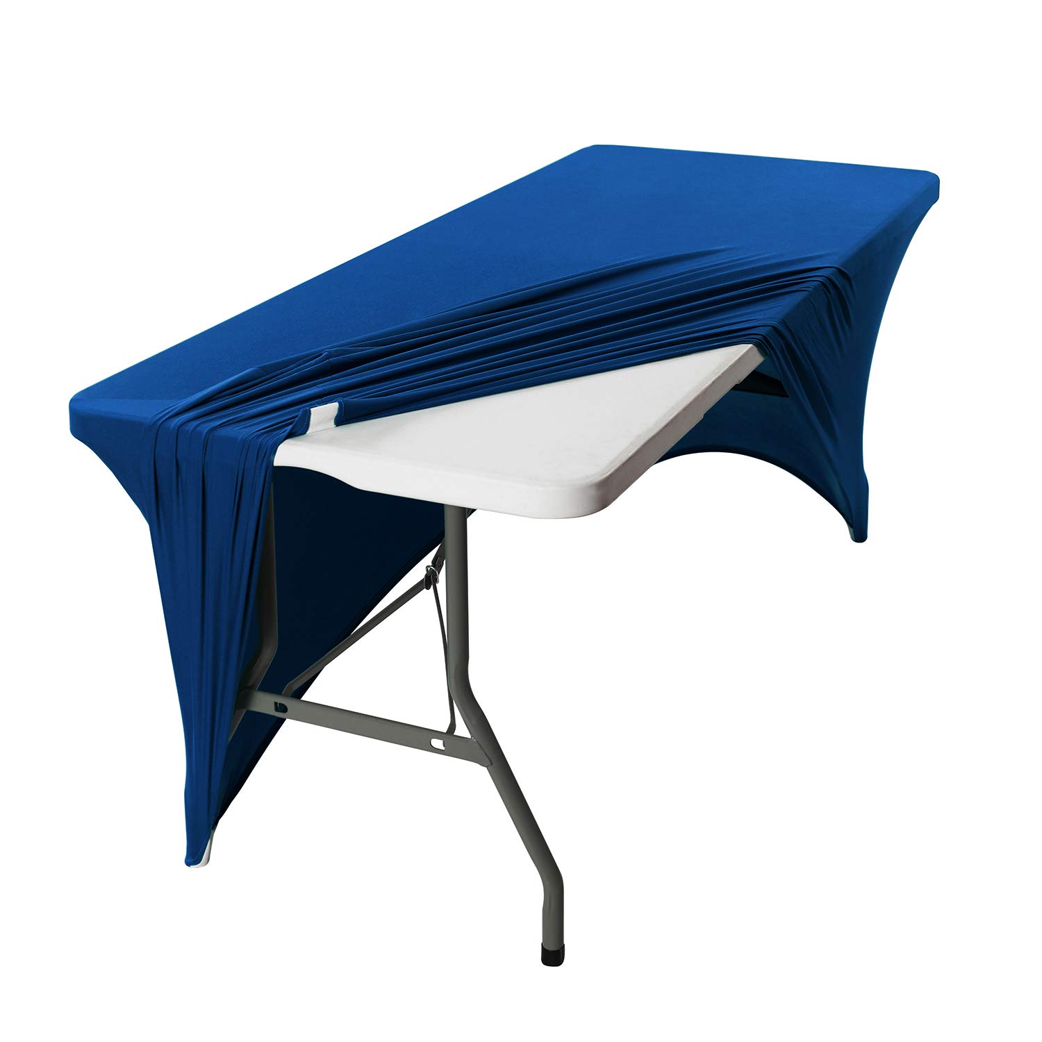 Tovaglia Rettangolare Elasticizzata In Spandex Peomeise, Blu Reale, 4 Metri, Lavabile In Lavatrice, Antimacchia E Antipiega