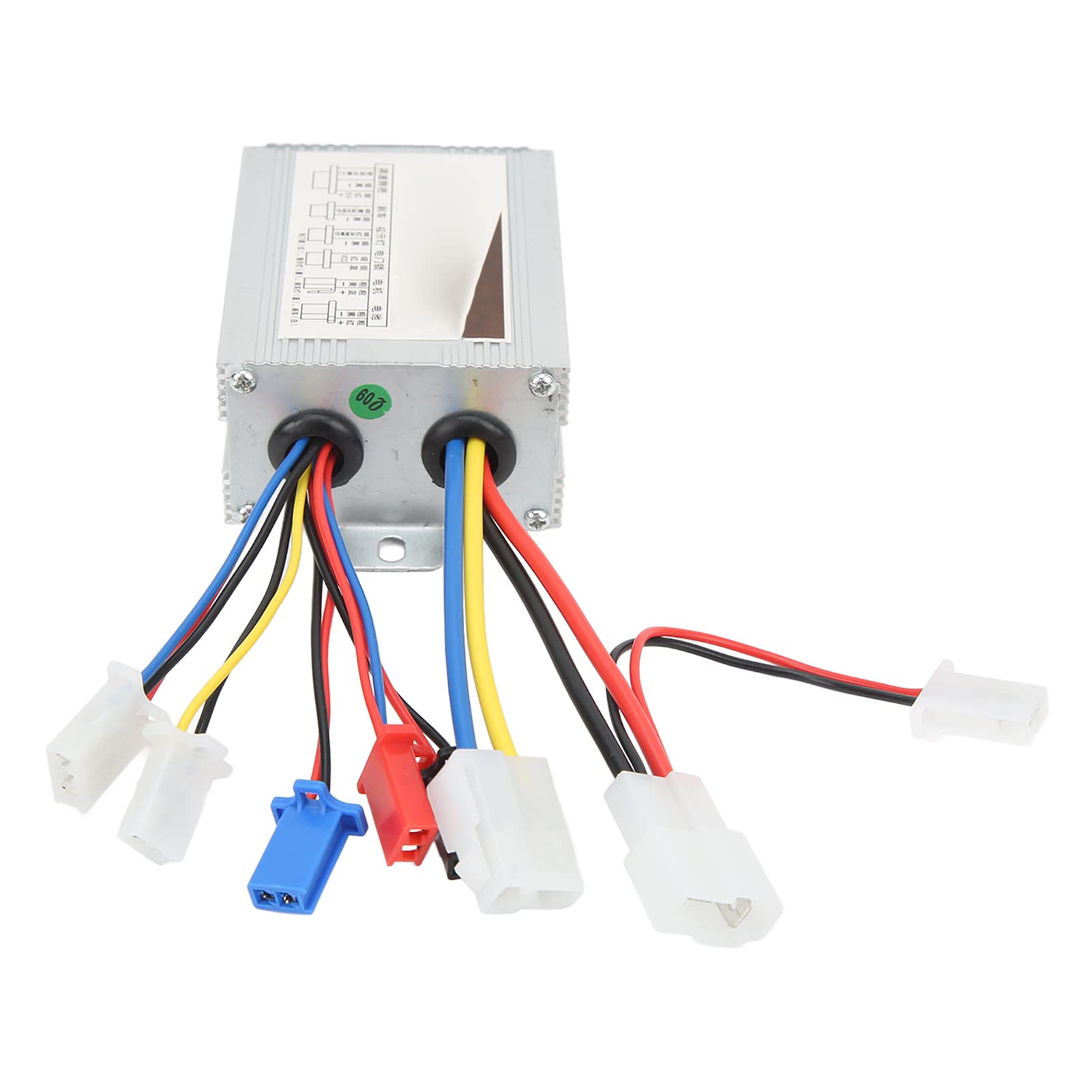 Fdit Regolatore Motore Spazzolato 24V 500W - Scatola Controllo Velocità Per Bici Elettrica E Scooter, Alluminio, Protezione Sottotensione