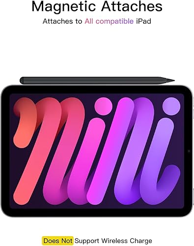Miniatura 6 de Lápiz óptico para iPad 2018-2025, lápiz de carga rápida USB-C, sensibilidad de inclinación perfecta de píxeles para iPad 11/10/9/8/7/6/A16, iPad