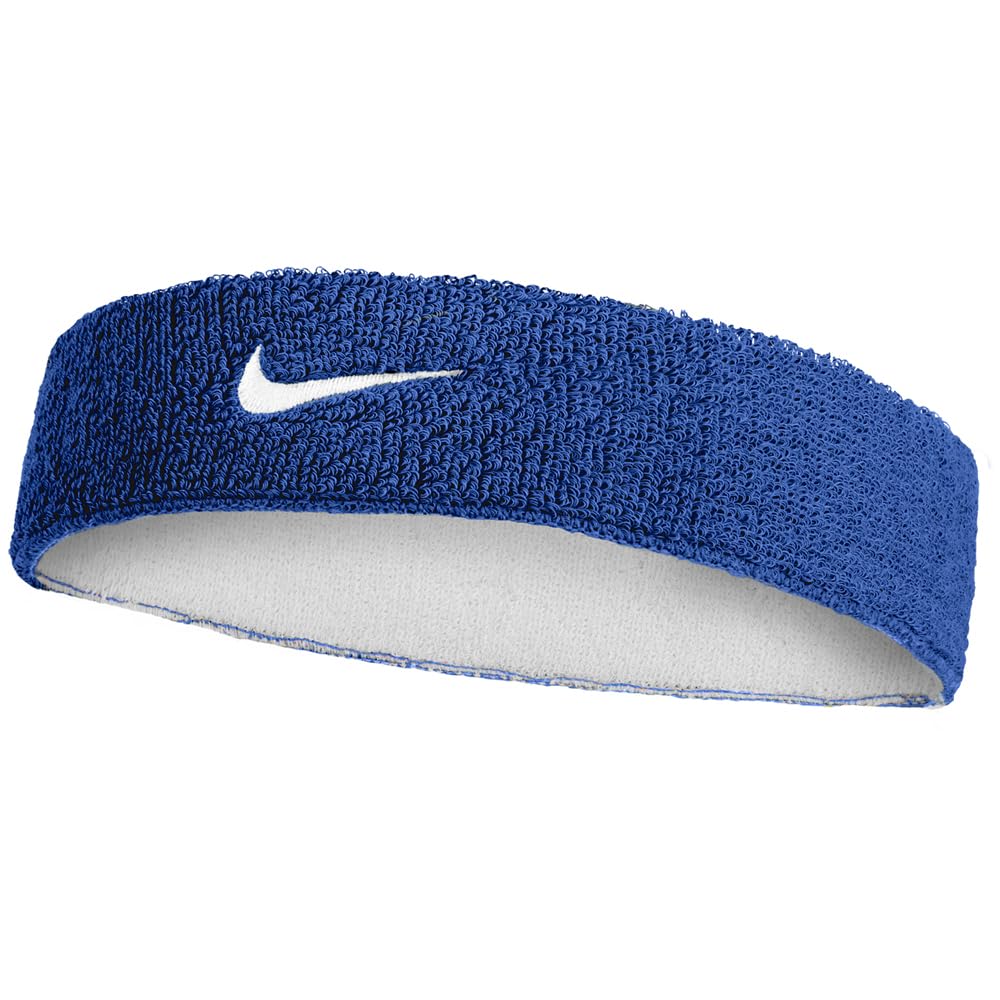 Nike Swoosh Classic Reversible Headband, Unisex - Game Royal/White/Game Royal, ONE Size-image-24