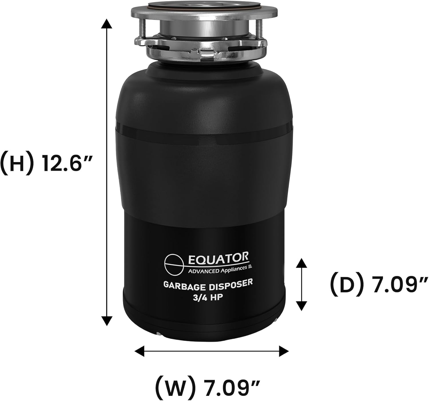 Equator 24 in Dishwasher 15 place QUIET 110V E-Star ADA+3/4 HP Garbage Disposer (Stainless)