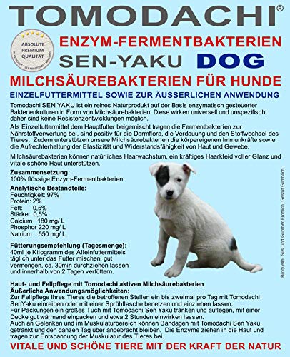 BARFen Hund, Futterzusatz, aktive Milchsäurebakterien, Stoffwechsel, Darmflora, Futterverwertung, Verdauung, Haut und Fell bei Hunden, natürliches Haarwachstum und ein kräftiges Haarkleid, 5L
