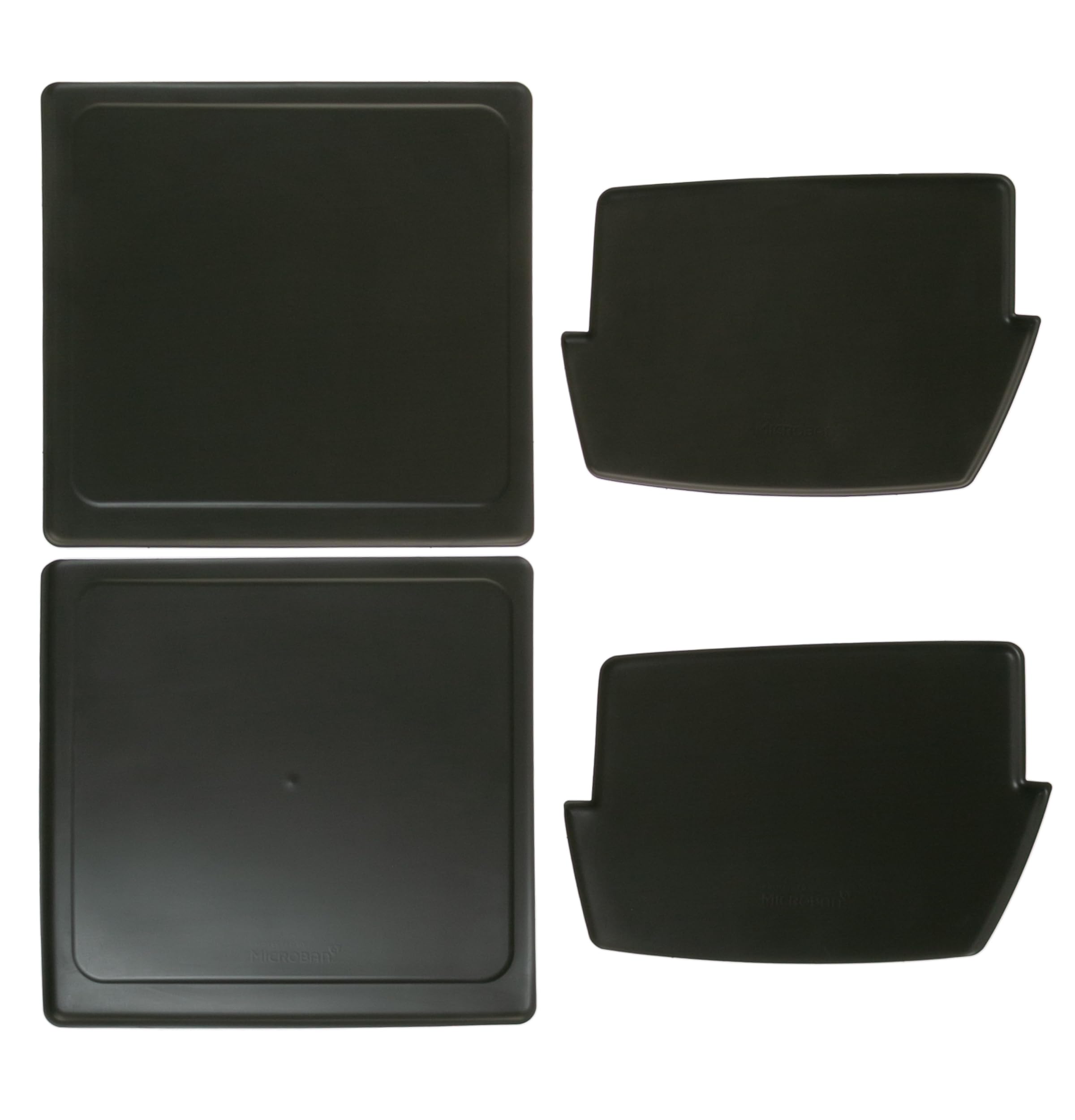 Refrigerador GE sin manchas usando forro negro para cajones