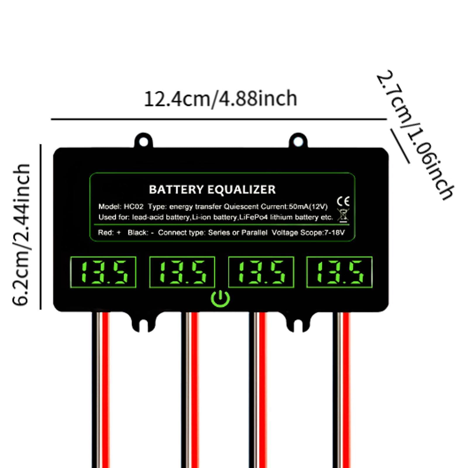 HC02 Equalizzatore di Batteria 4×12V Protezione di Polarità Forniture di Protezione