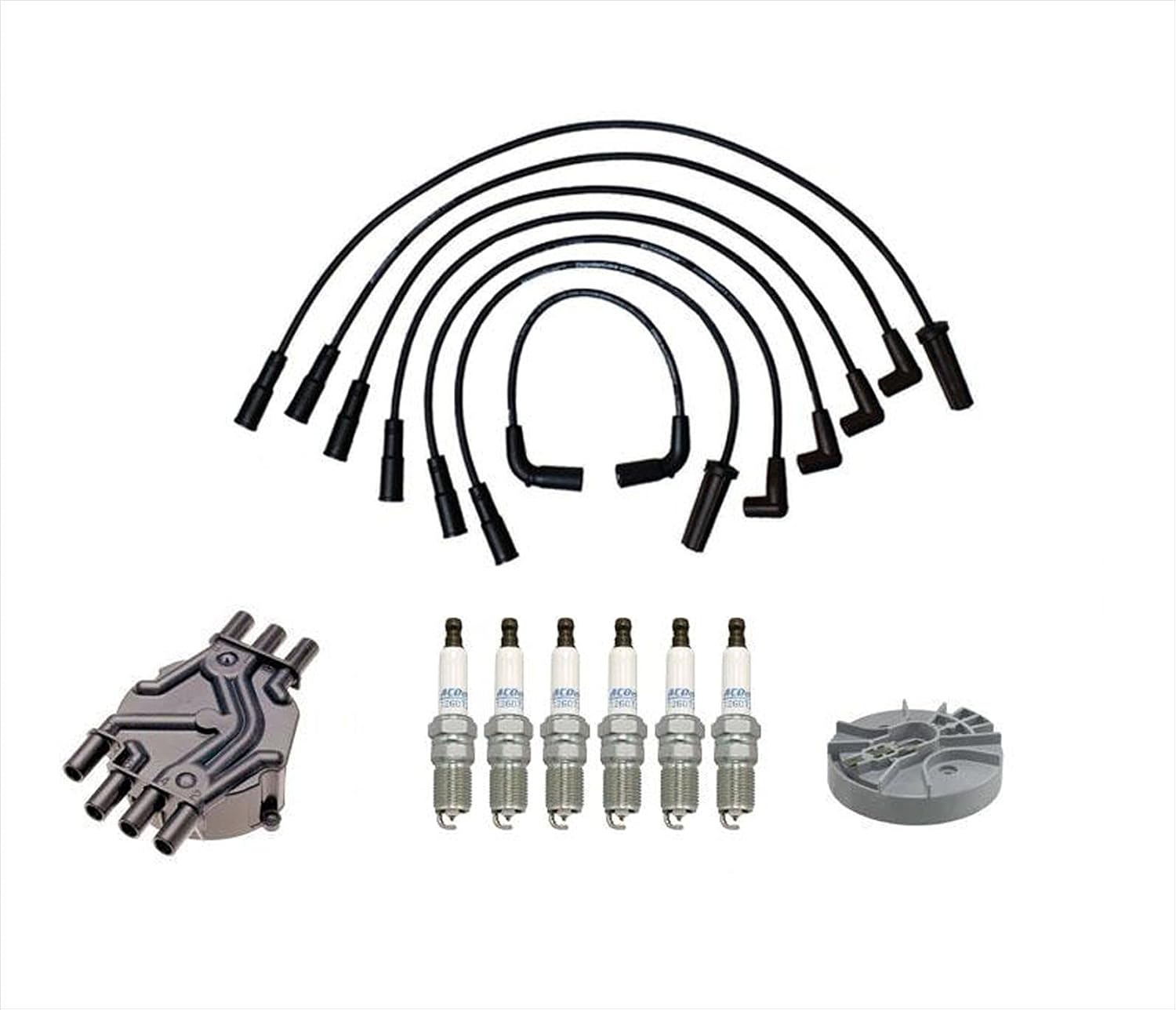 Ignition Wires Spark Plugs Distribuitor Cap & Rotor Replacement Parts For 1998 1999 2000 2001 2002 2003 2004 2005 Chevrolet Astro Van