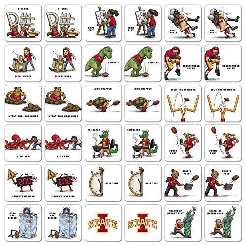 Image of YouTheFan NCAA Officially-Licensed Memory Match Game - Humorous, Team-Specific, Original Hand-Drawn Artwork, Fun for the Whole Family, for Fans Young and Old