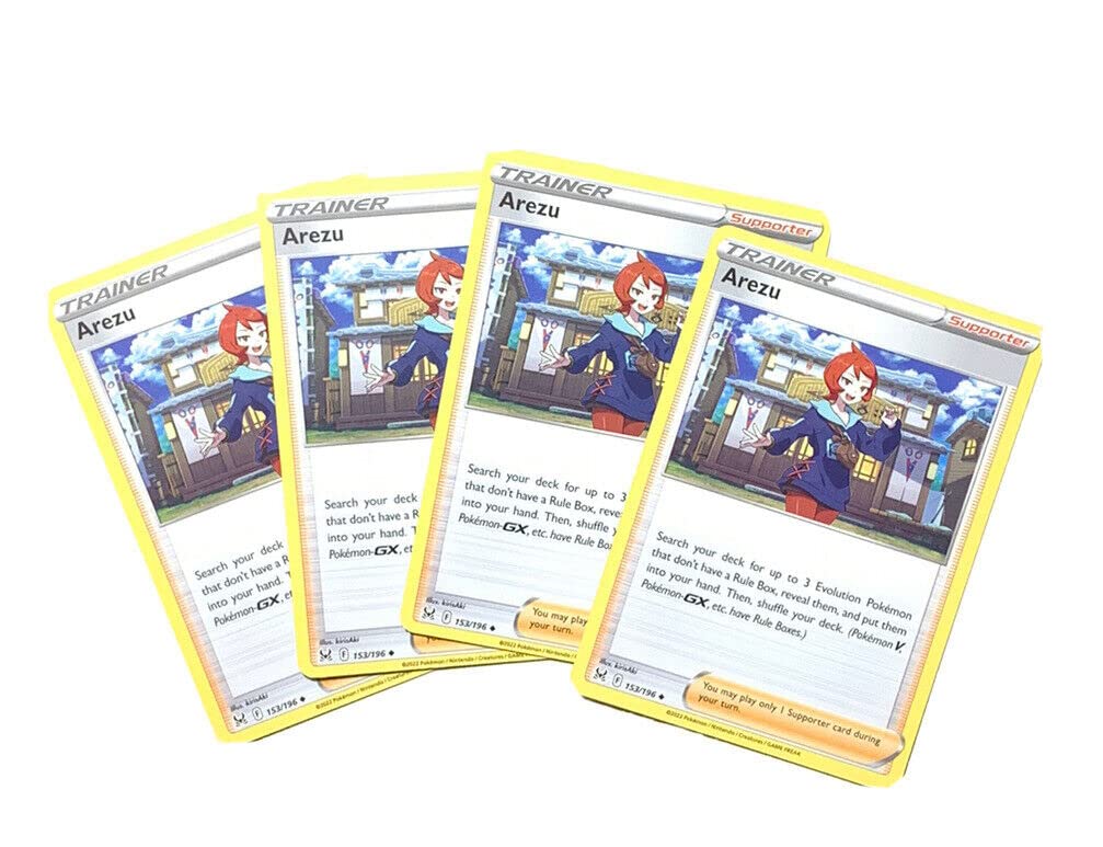 Pokemon Arezu 153/196 Lost Origin - 4X Trainer Card Set - Playset X4 NM :  Amazon.nl: Toys & Games