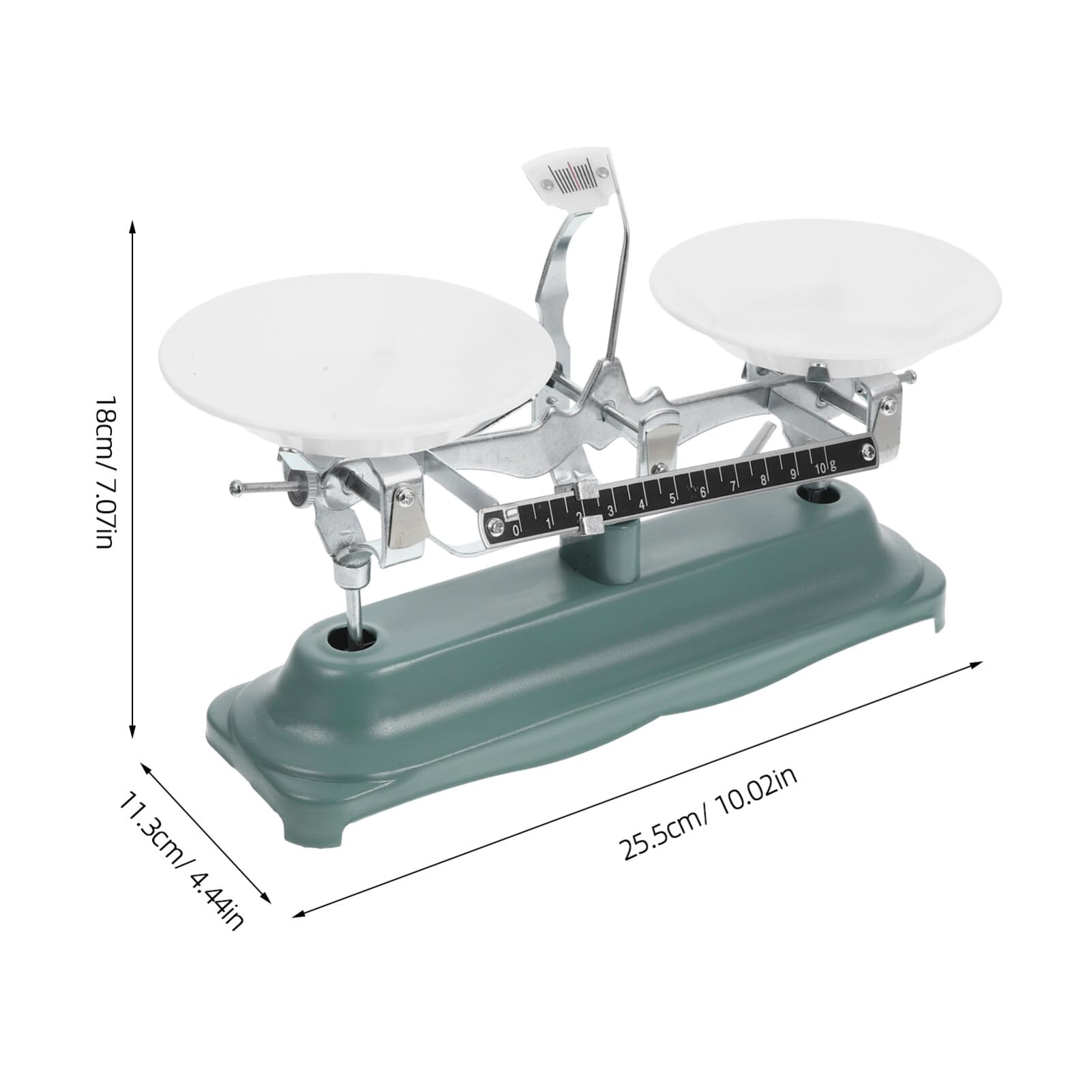 OUNONA Balance à Triple Fléau Portable pour Salle de Classe et Laboratoire avec Poids Inclus Outil de Mesure Scientifique
