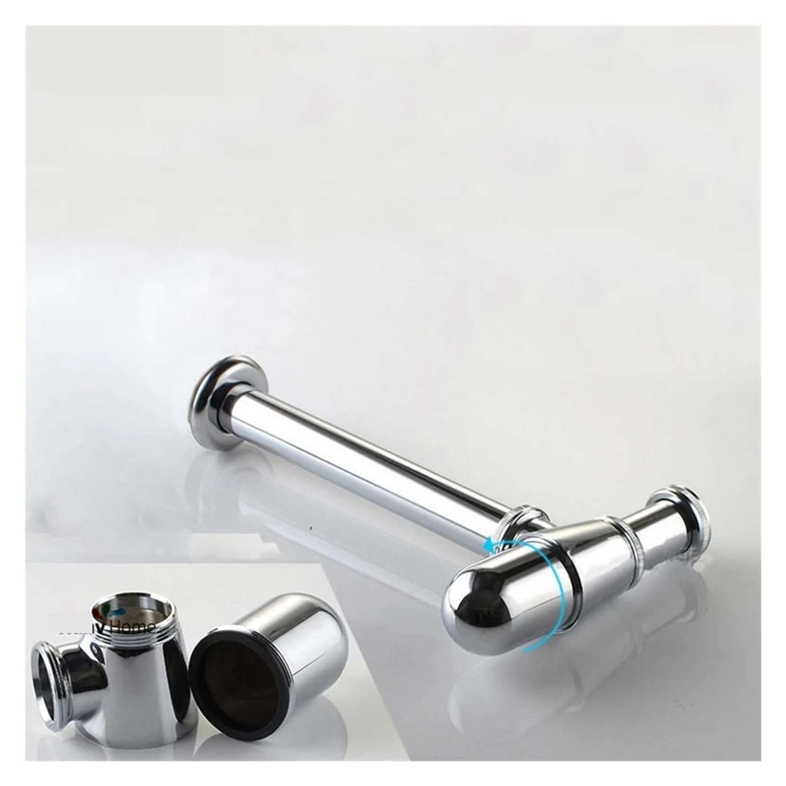 Lavabo sifónico Brass Bottle Trap Bathroom Sink Vanity Basin Pipe Waste Drain Siphon Drainer P-Trap(Gold)
